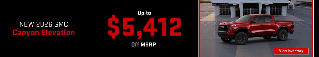 New 2026 GMC Canyon Elevation truck at Wyatt Johnson GMC