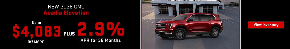 New 2026 GMC Acadia Elevation