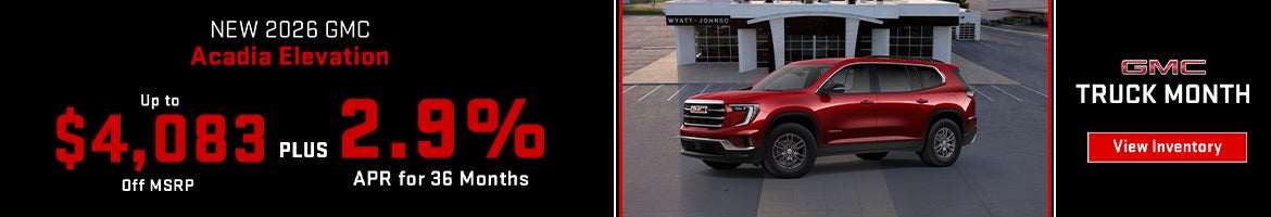 New 2026 GMC Acadia Elevation