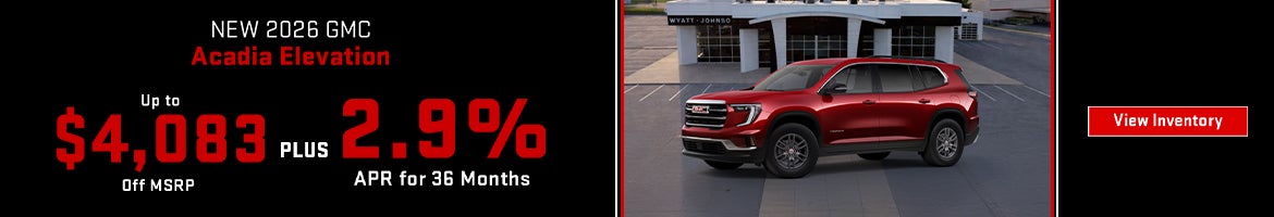 New 2026 GMC Acadia Elevation