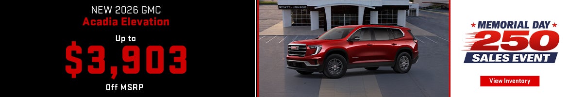 New 2026 GMC Acadia Elevation