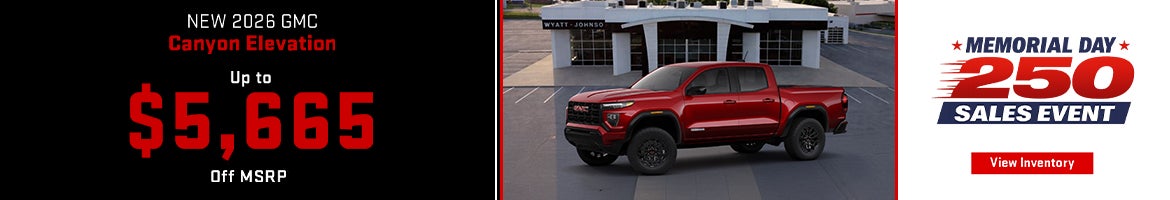 New 2026 GMC Canyon Elevation
