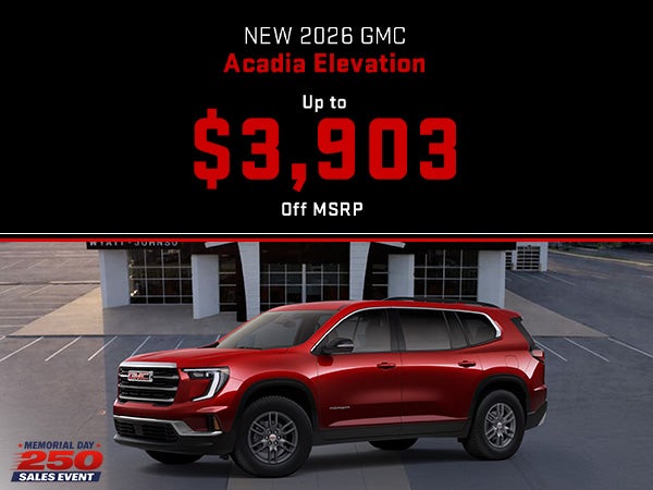New 2026 GMC Acadia Elevation