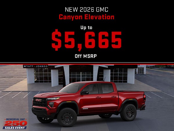 New 2026 GMC Canyon Elevation