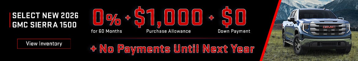 Select New 2026 GMC Sierra 1500 
