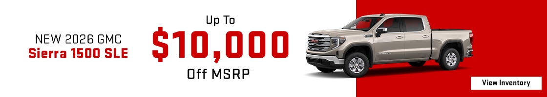Save $10,000 on 2026 GMC Sierra 1500 SLE – Clarksville, TN