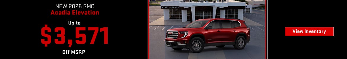 New 2026 GMC Acadia Elevation